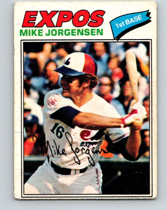 1977 O-Pee-Chee #9 Mike Jorgensen  Montreal Expos  V28829