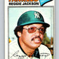1977 Topps #10 Reggie Jackson New York Yankees V28830