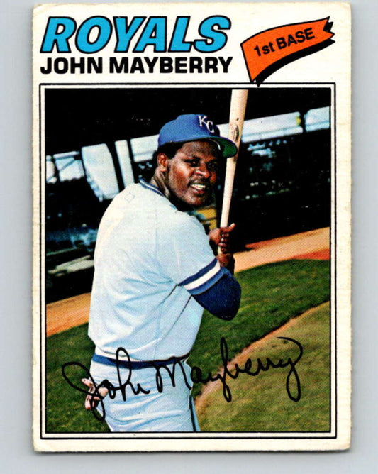 1977 O-Pee-Chee #16 John Mayberry  Kansas City Royals  V28840