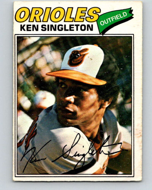 1977 O-Pee-Chee #19 Ken Singleton  Baltimore Orioles  V28846