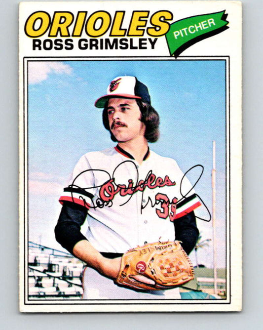 1977 O-Pee-Chee #47 Ross Grimsley  Baltimore Orioles  V28912