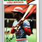 1977 O-Pee-Chee #51 Lou Brock  St. Louis Cardinals  V28921