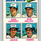 1979 O-Pee-Chee #58 Leppert/Miller/Moore Coaches Jays  V28937