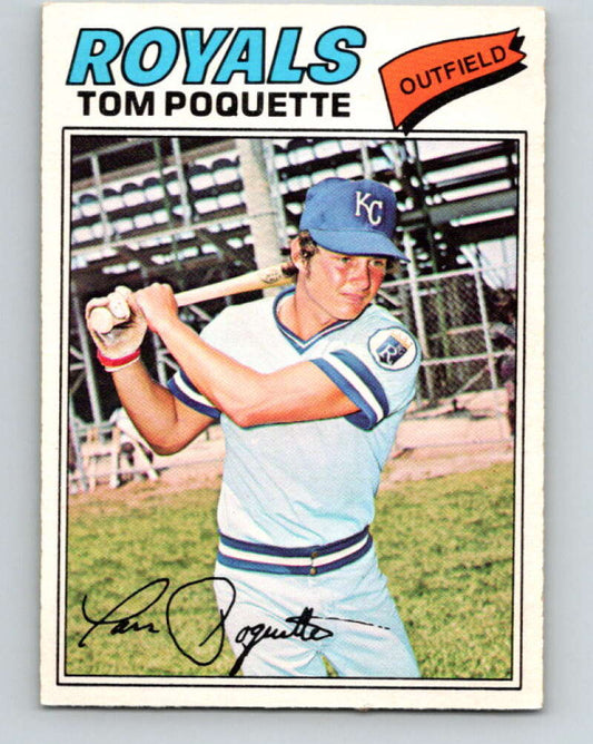 1977 O-Pee-Chee #66 Tom Poquette  Kansas City Royals  V28945