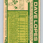 1977 O-Pee-Chee #96 Davey Lopes  Los Angeles Dodgers  V29009
