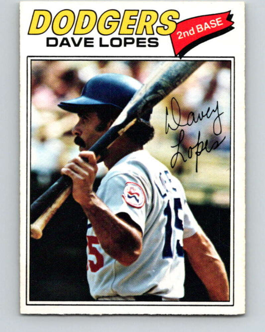 1977 O-Pee-Chee #96 Davey Lopes  Los Angeles Dodgers  V29010