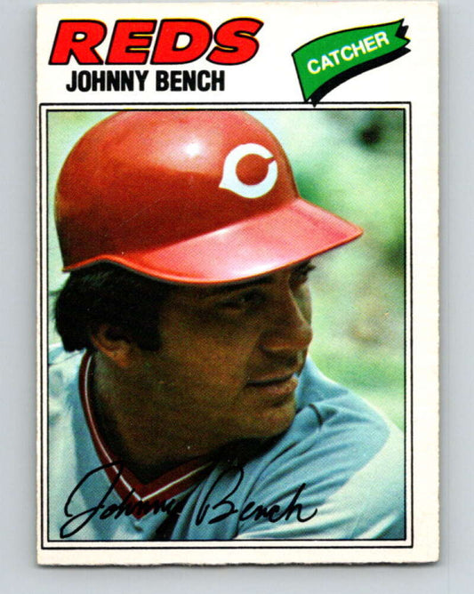 1977 O-Pee-Chee #100 Johnny Bench  Cincinnati Reds  V29014