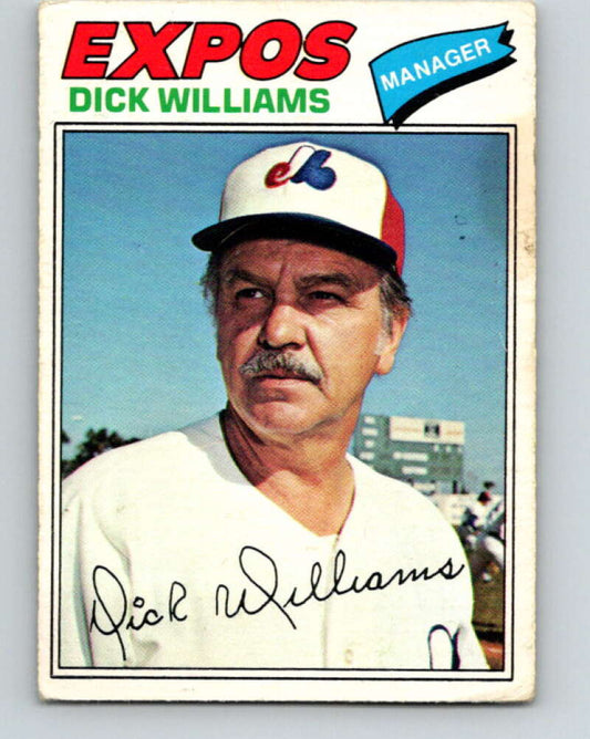 1977 O-Pee-Chee #108 Dick Williams MG  Montreal Expos  V29025