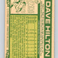 1977 O-Pee-Chee #139 Dave Hilton  Toronto Blue Jays  V29092