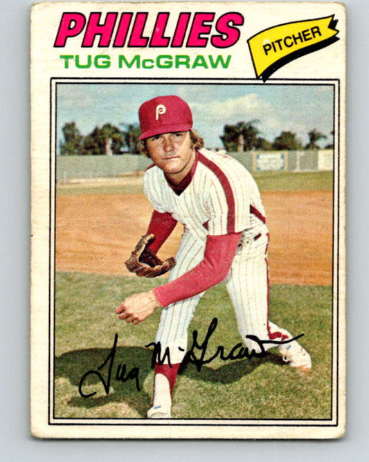 1977 O-Pee-Chee #142 Tug McGraw  Philadelphia Phillies  V29099