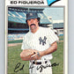 1977 O-Pee-Chee #164 Ed Figueroa  New York Yankees  V29150