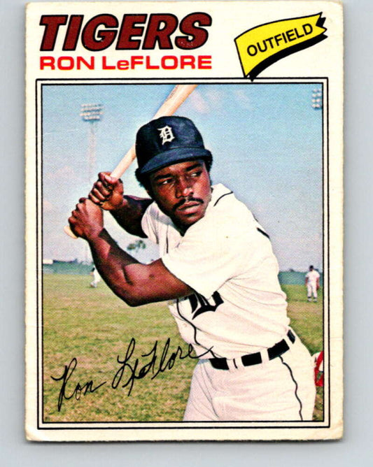 1977 O-Pee-Chee #167 Ron LeFlore  Detroit Tigers  V29158