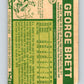 1977 O-Pee-Chee #170 George Brett  Kansas City Royals  V29165