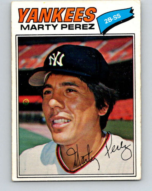 1977 O-Pee-Chee #183 Marty Perez  New York Yankees  V29192