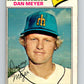 1977 O-Pee-Chee #186 Dan Meyer  Seattle Mariners  V29197