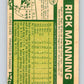 1977 O-Pee-Chee #190 Rick Manning  Cleveland Indians  V29201