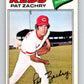 1977 O-Pee-Chee #201 Pat Zachry  Cincinnati Reds  V29221