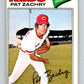 1977 O-Pee-Chee #201 Pat Zachry  Cincinnati Reds  V29224