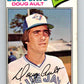 1977 O-Pee-Chee #202 Doug Ault  Toronto Blue Jays  V29225