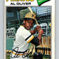 1977 O-Pee-Chee #203 Al Oliver  Pittsburgh Pirates  V29229