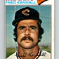 1977 O-Pee-Chee #213 Fred Kendall  Cleveland Indians  V29252