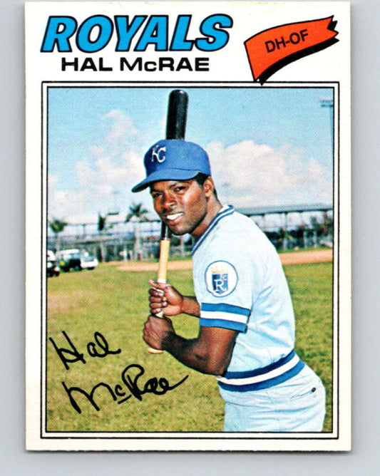 1977 O-Pee-Chee #215 Hal McRae  Kansas City Royals  V29256
