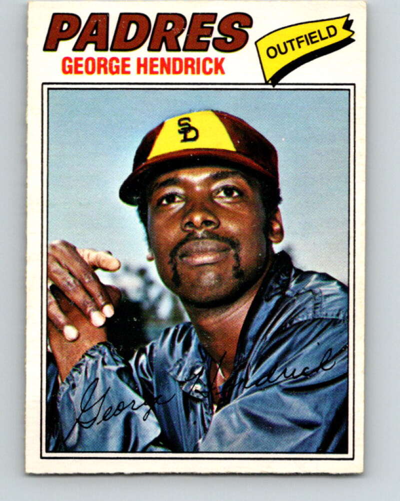1977 O-Pee-Chee #218 George Hendrick  San Diego Padres  V29261
