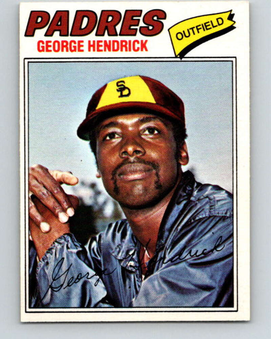 1977 O-Pee-Chee #218 George Hendrick  San Diego Padres  V29262