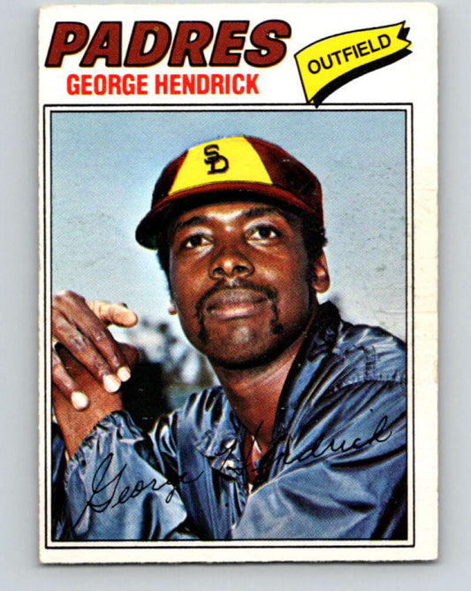 1977 O-Pee-Chee #218 George Hendrick  San Diego Padres  V29263