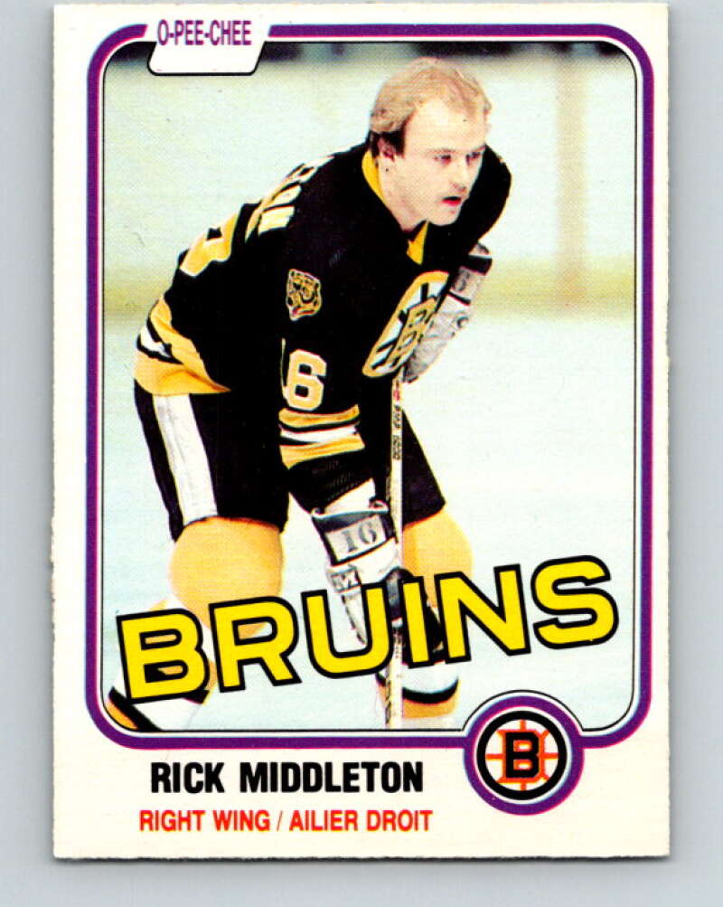 1981-82 O-Pee-Chee #2 Rick Middleton  Boston Bruins  V29377