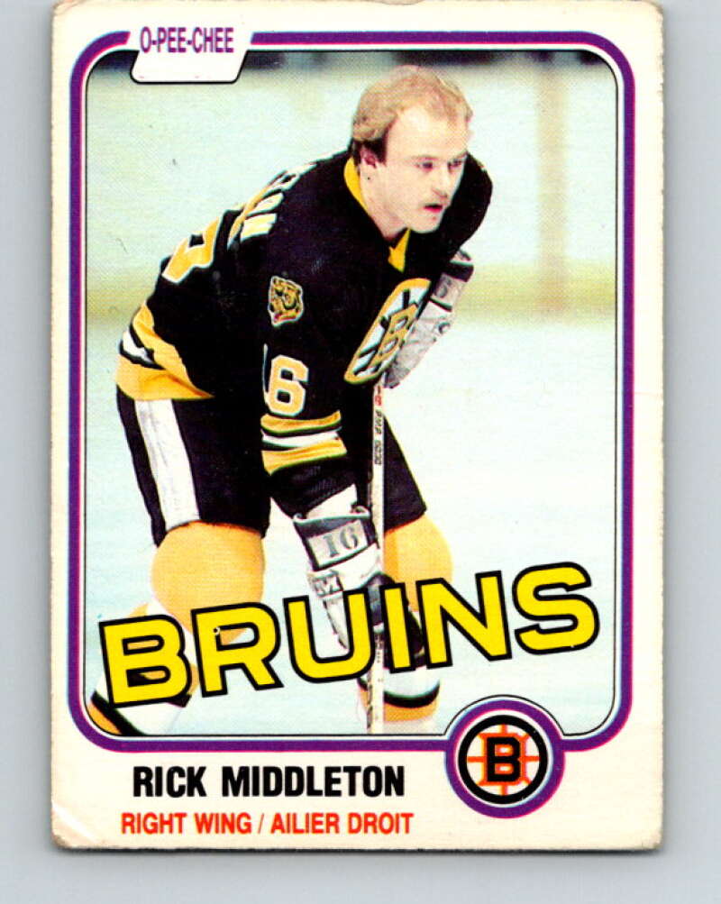 1981-82 O-Pee-Chee #2 Rick Middleton  Boston Bruins  V29378