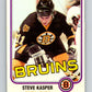1981-82 O-Pee-Chee #4 Steve Kasper  RC Rookie Boston Bruins  V29389