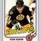 1981-82 O-Pee-Chee #4 Steve Kasper  RC Rookie Boston Bruins  V29391