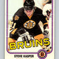 1981-82 O-Pee-Chee #4 Steve Kasper  RC Rookie Boston Bruins  V29396
