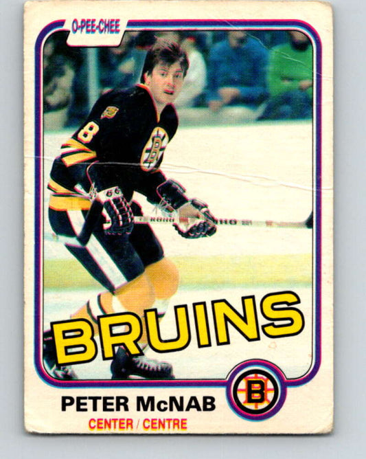 1981-82 O-Pee-Chee #5 Peter McNab  Boston Bruins  V29398