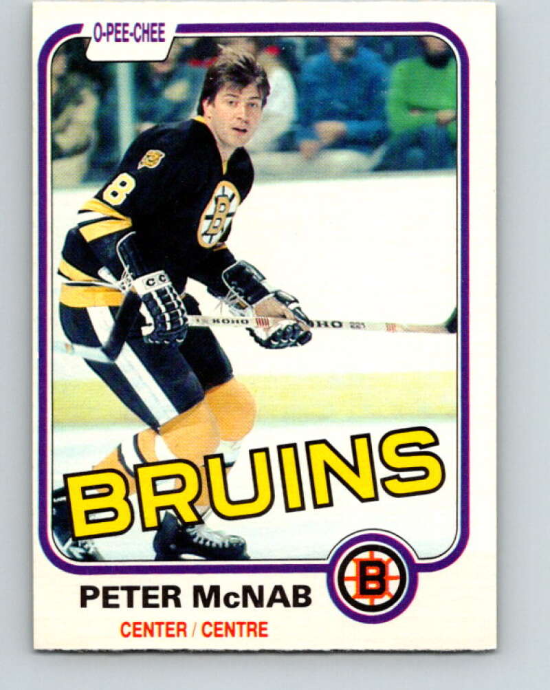 1981-82 O-Pee-Chee #5 Peter McNab  Boston Bruins  V29401