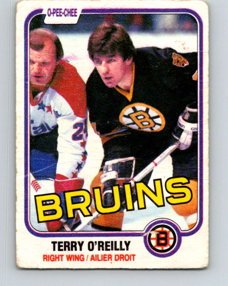 1981-82 O-Pee-Chee #7 Terry O'Reilly  Boston Bruins  V29413