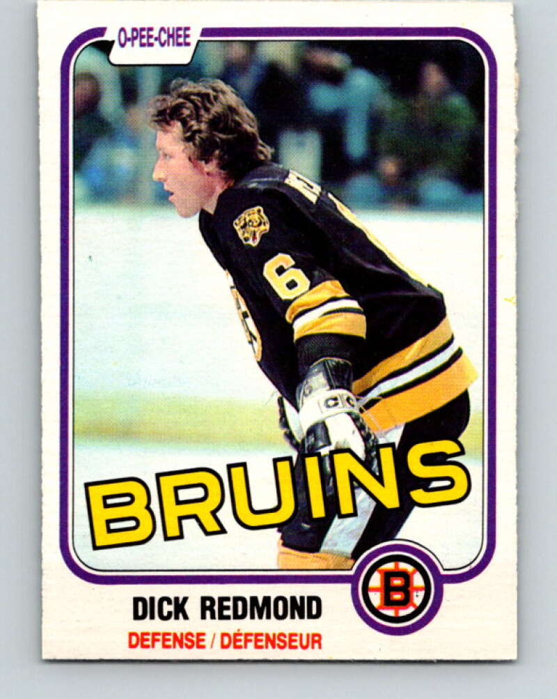 1981-82 O-Pee-Chee #9 Dick Redmond  Boston Bruins  V29428