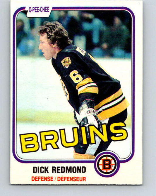 1981-82 O-Pee-Chee #9 Dick Redmond  Boston Bruins  V29432