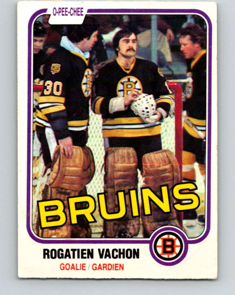 1981-82 O-Pee-Chee #10 Rogie Vachon  Boston Bruins  V29436