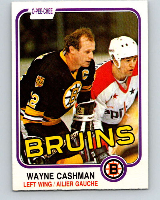 1981-82 O-Pee-Chee #11 Wayne Cashman  Boston Bruins  V29450