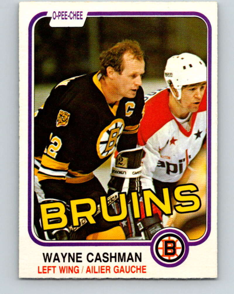 1981-82 O-Pee-Chee #11 Wayne Cashman  Boston Bruins  V29451