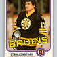 1981-82 O-Pee-Chee #13 Stan Jonathan  Boston Bruins  V29468
