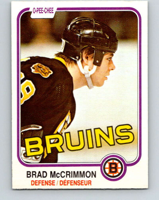 1981-82 O-Pee-Chee #15 Brad McCrimmon  Boston Bruins  V29480