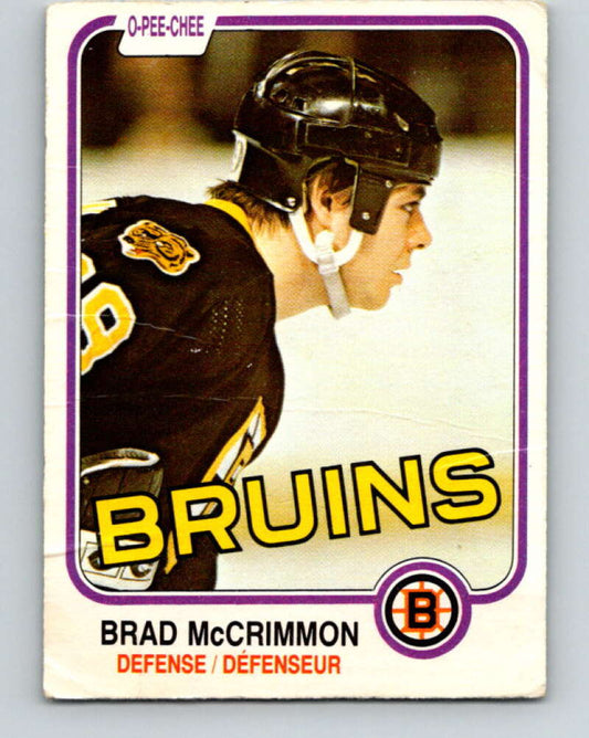 1981-82 O-Pee-Chee #15 Brad McCrimmon  Boston Bruins  V29484