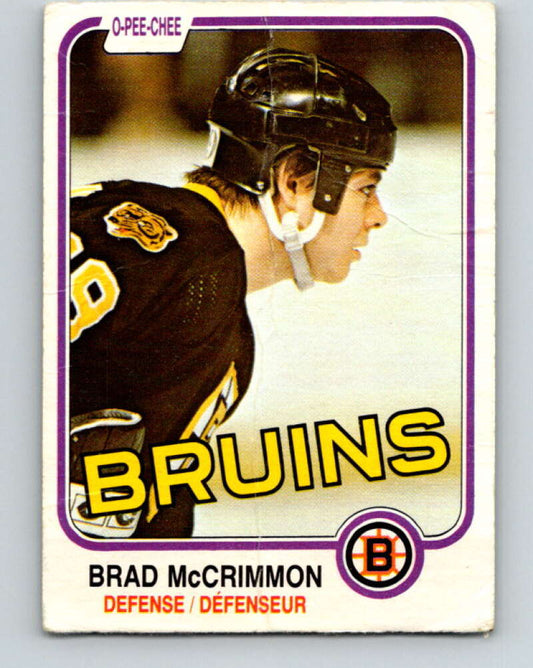 1981-82 O-Pee-Chee #15 Brad McCrimmon  Boston Bruins  V29485