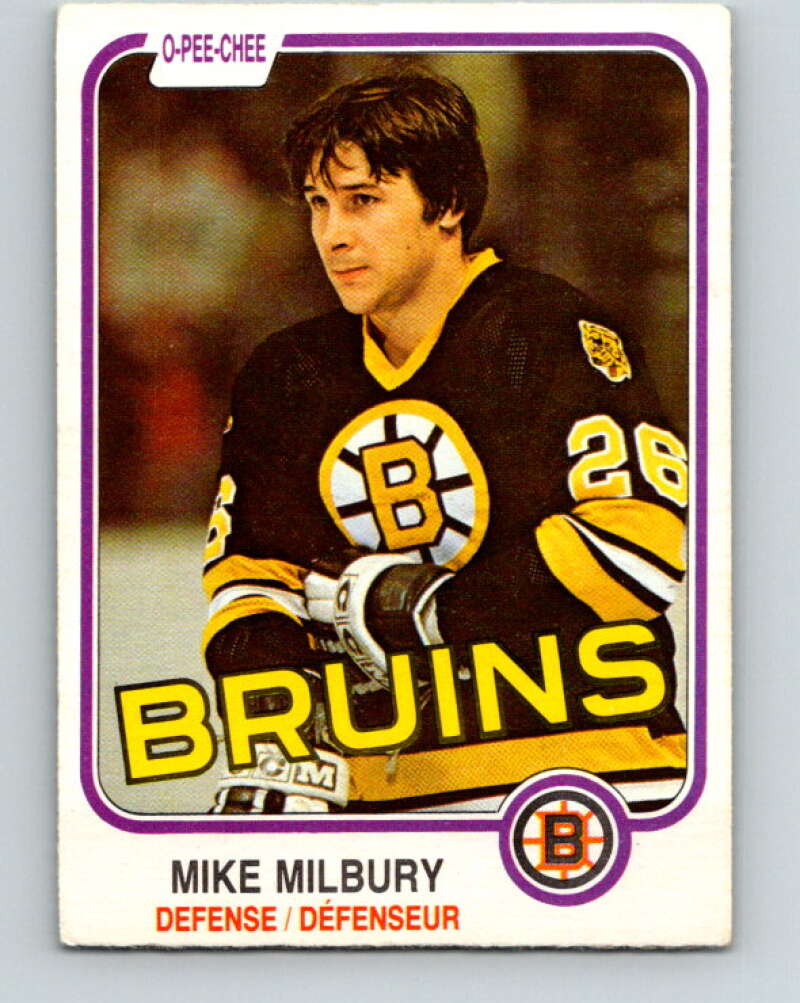 1981-82 O-Pee-Chee #16 Mike Milbury  Boston Bruins  V29486