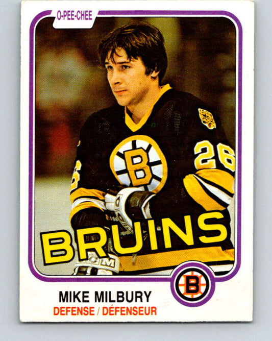 1981-82 O-Pee-Chee #16 Mike Milbury  Boston Bruins  V29488