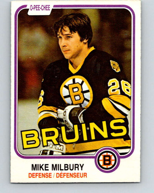 1981-82 O-Pee-Chee #16 Mike Milbury  Boston Bruins  V29490
