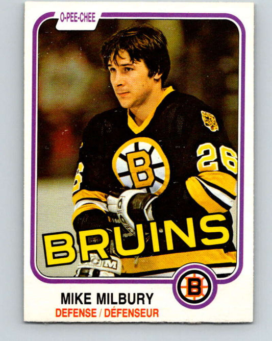 1981-82 O-Pee-Chee #16 Mike Milbury  Boston Bruins  V29491